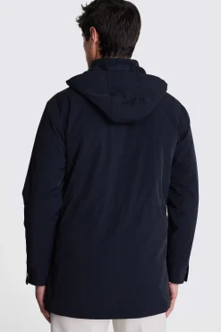 Navy Removable Hood Jacket