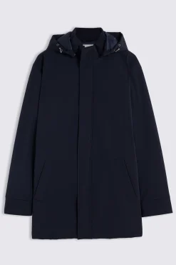 Navy Removable Hood Jacket