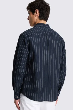Navy Stripe Overshirt