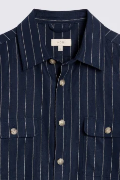 Navy Stripe Overshirt