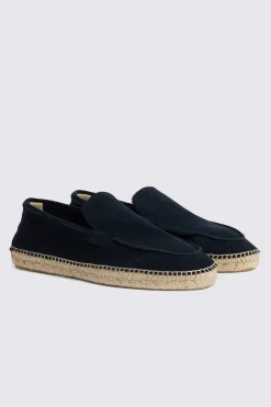 Navy Suede Espadrille