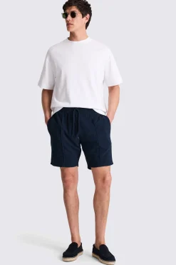 Navy Terry Towelling Shorts