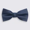 Navy Texture Bow Tie