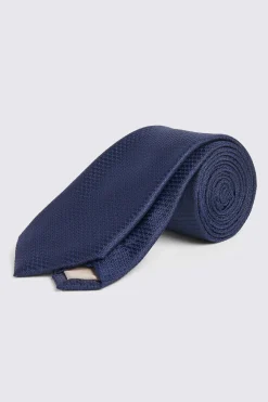 Navy Textured Tie