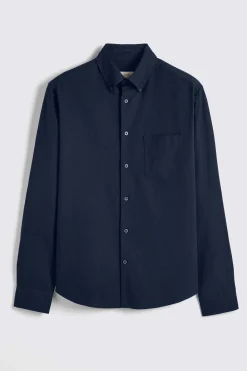 Navy Washed Oxford Shirt