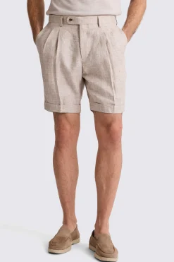 Neutral Linen Shorts