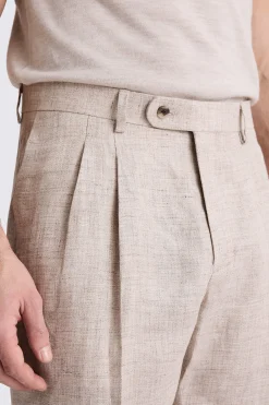 Neutral Linen Shorts