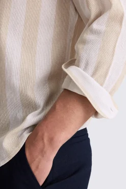 Neutral Pique Knit Shirt