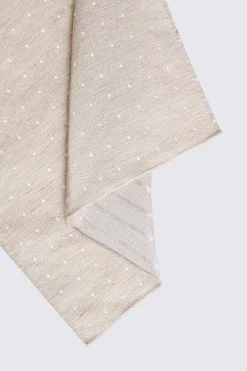 Neutral Polka Dot Pocket Square