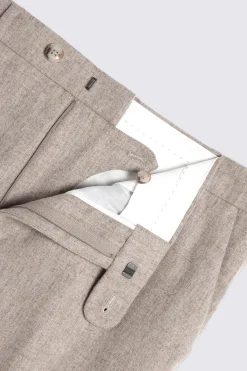 Oatmeal Flannel Trousers