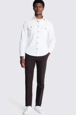 Off White Corduroy Overshirt