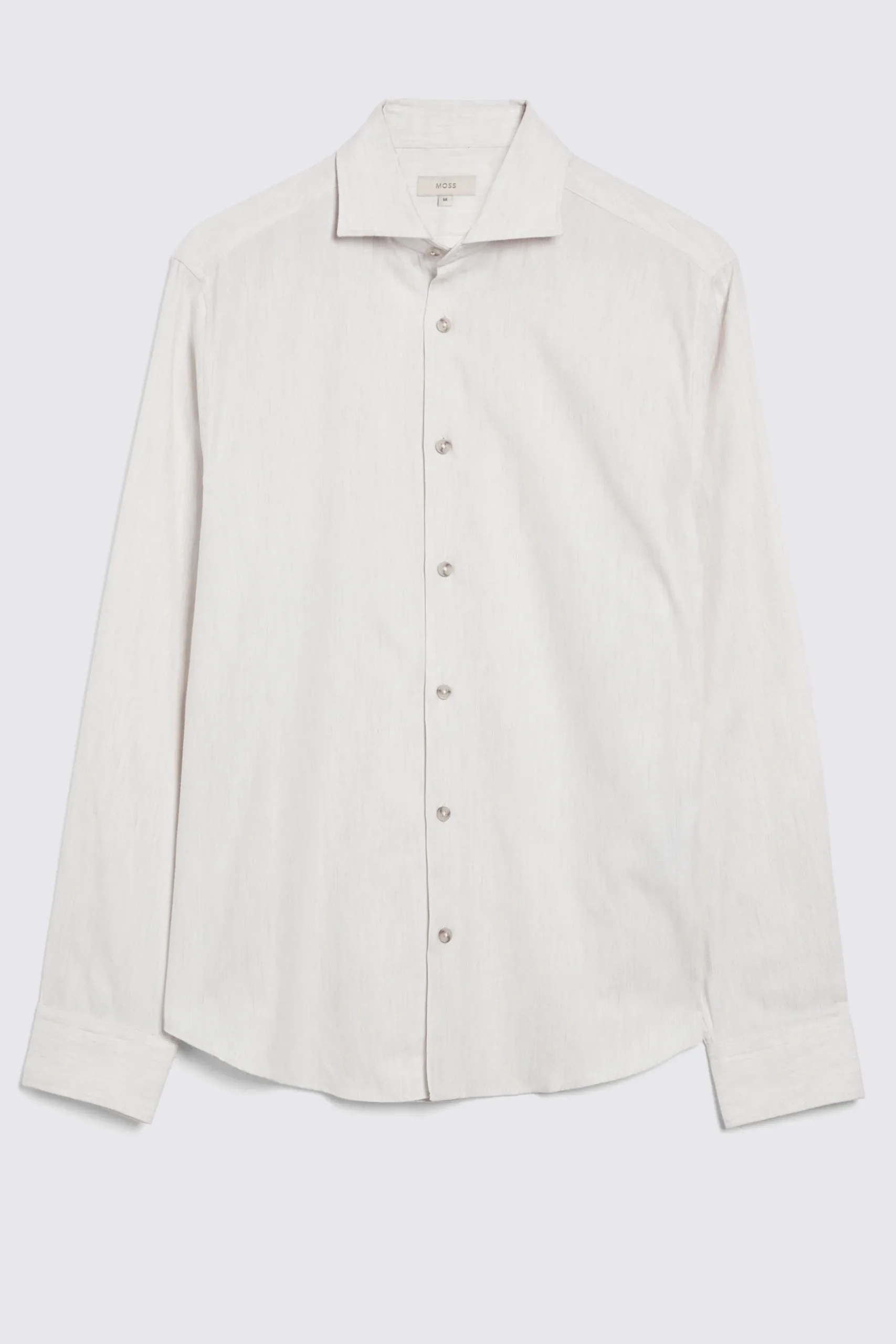 Off White Melange Brushed Shirt