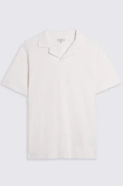 Off White Terry Towelling Skipper Polo