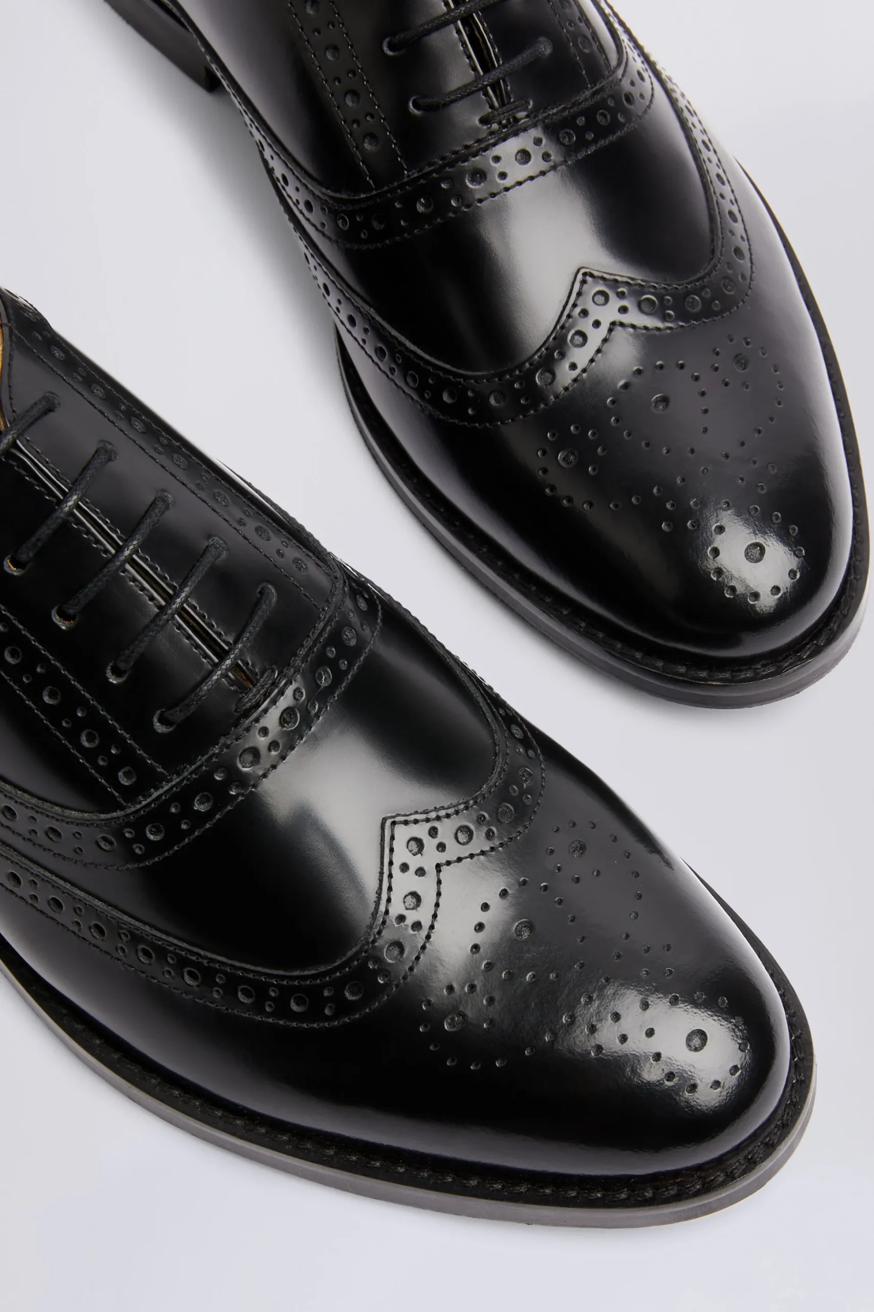 Oxford Black Brogue Shoes