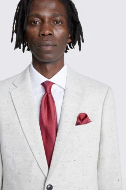 Red Textured Tie