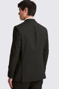 Regular Fit Black Stretch Suit