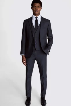 Regular Fit Charcoal Stretch Suit