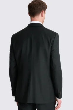 Regular Fit Charcoal Twill Suit