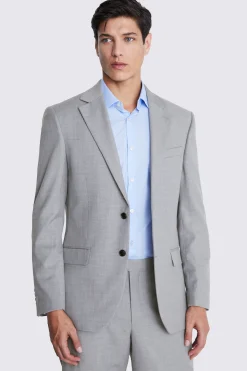 Regular Fit Grey Stretch Suit