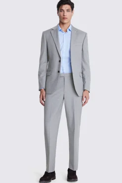 Regular Fit Grey Stretch Suit