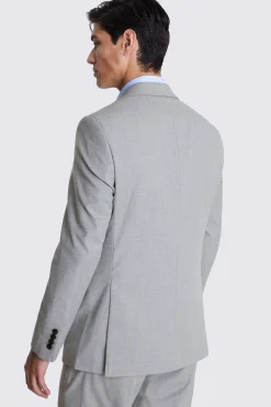 Regular Fit Grey Stretch Suit