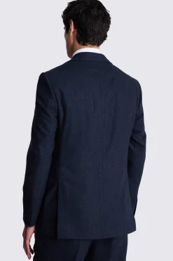 Regular Fit Ink Herringbone Suit