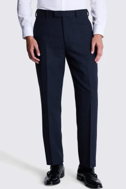 Regular Fit Ink Herringbone Suit