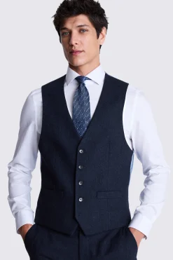 Regular Fit Ink Herringbone Suit