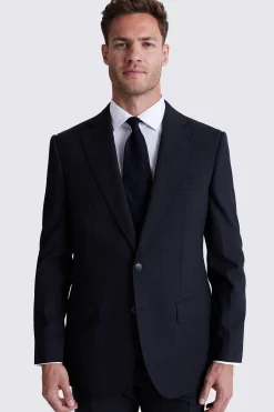 Regular Fit Navy Check Suit