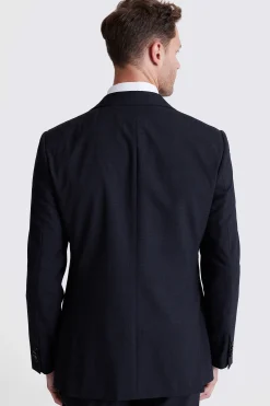 Regular Fit Navy Check Suit