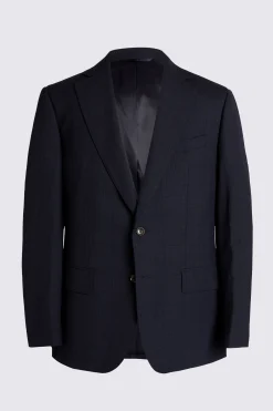 Regular Fit Navy Check Suit