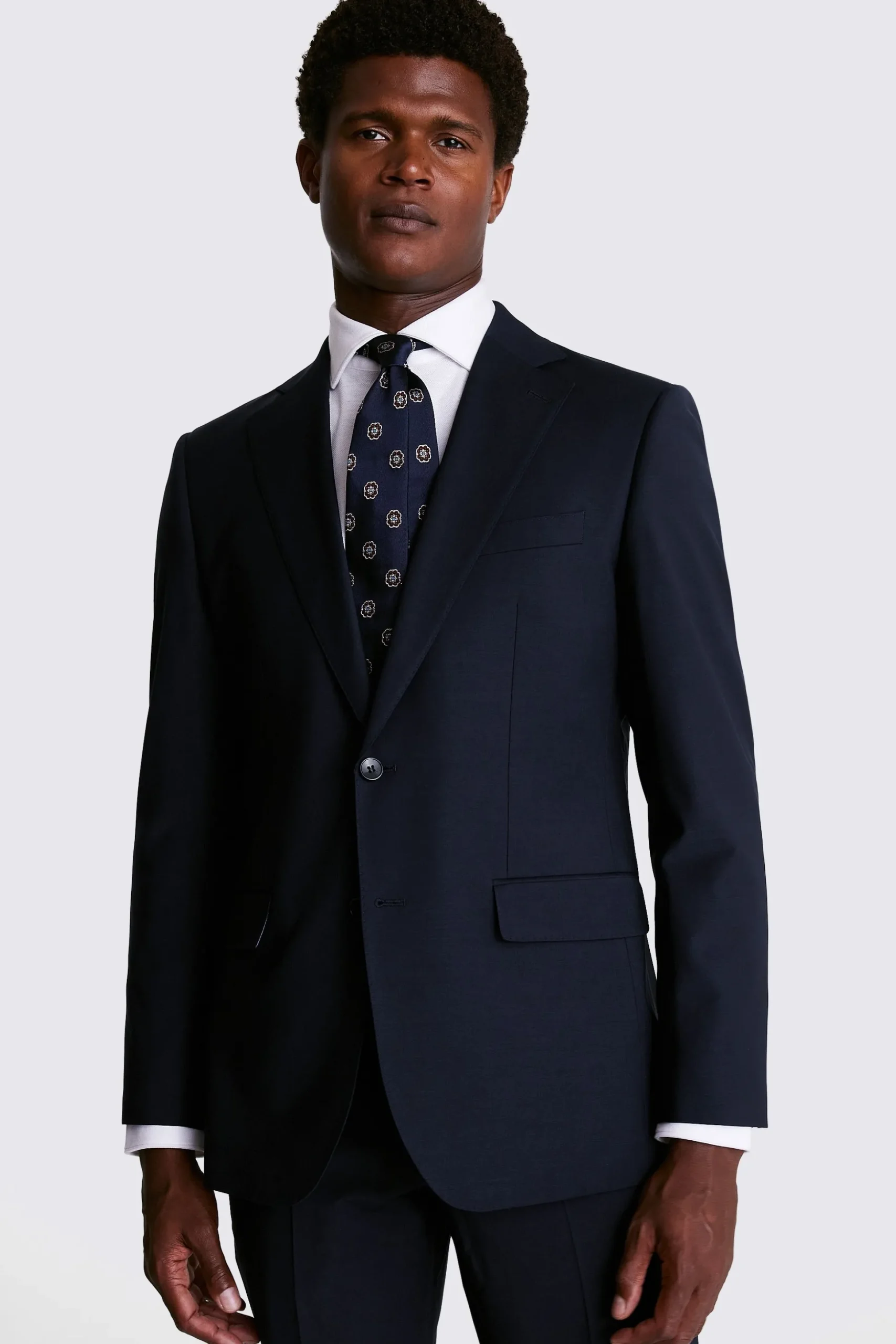 Regular Fit Navy Performance Suit