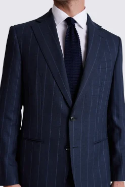 Regular Fit Navy Stripe Suit
