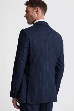 Regular Fit Navy Stripe Suit