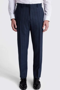 Regular Fit Navy Stripe Suit