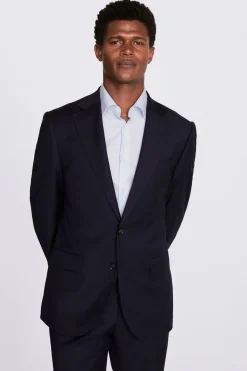 Regular Fit Navy Twill Suit