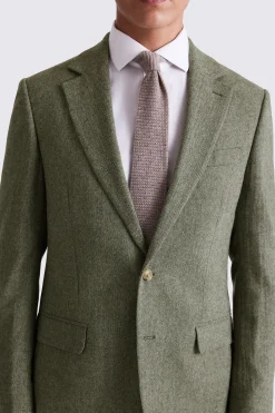 Regular Fit Sage Herringbone Suit
