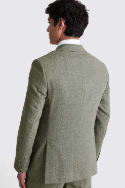 Regular Fit Sage Herringbone Suit