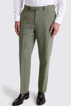 Regular Fit Sage Herringbone Suit