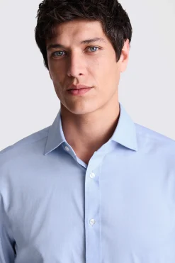 Regular Fit Sky Dobby Stretch Shirt