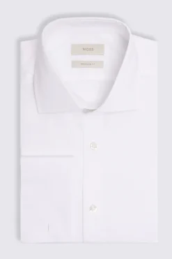 Regular Fit White Stretch Shirt