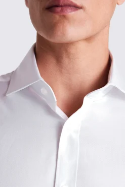 Regular Fit White Twill Shirt