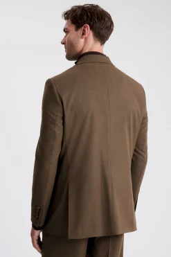 Relaxed Fit Chestnut Flannel Suit