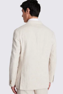 Relaxed Fit Ecru Herringbone Suit
