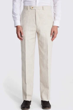 Relaxed Fit Ecru Herringbone Suit