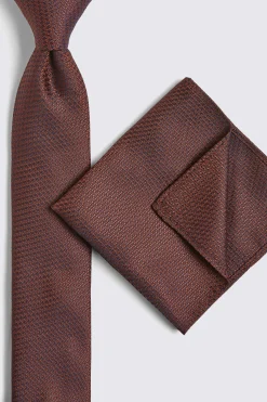 Rust Textured Tie