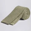 Sage Green Knitted Silk Tie