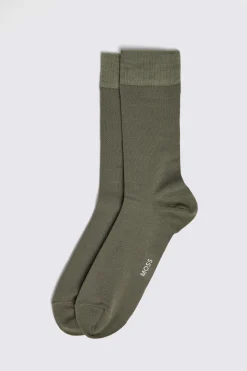 Sage Herringbone Socks