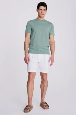 Sage Melange Crew-Neck T-Shirt
