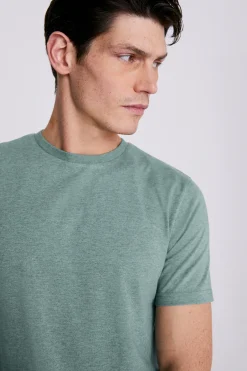 Sage Melange Crew-Neck T-Shirt